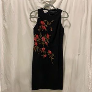 Kay Unger Beaded Sheath Dress